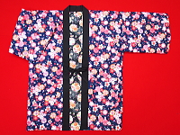 アンティーク和柄!綿入れ袢纏 桜尽くし